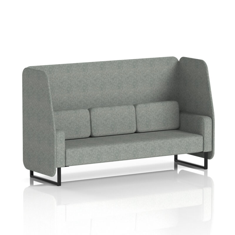 Stride Open Booth With Black Legs in Single Tone - Image 15