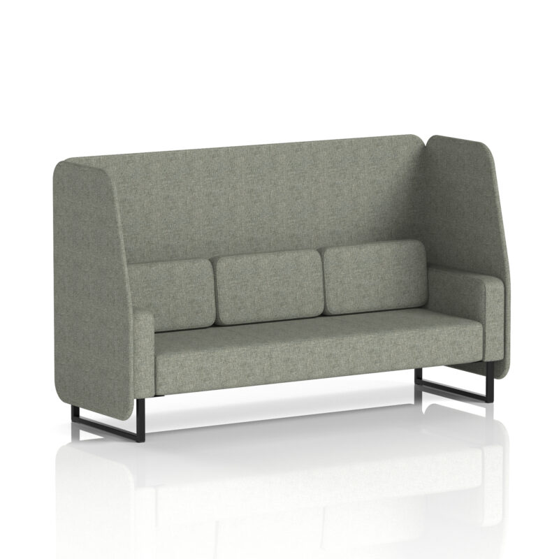 Stride Open Booth With Black Legs in Single Tone - Image 18