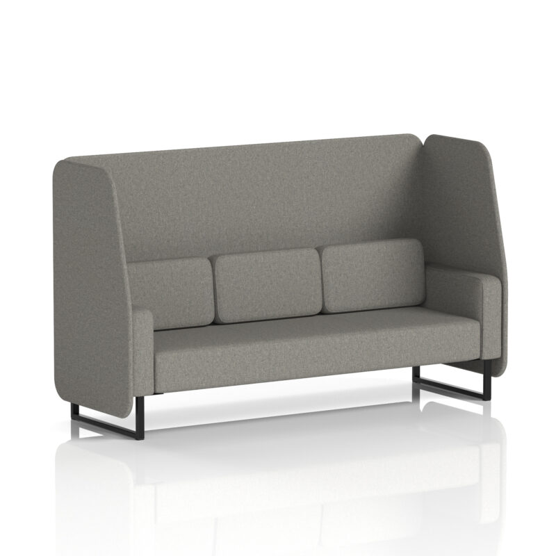 Stride Open Booth With Black Legs in Single Tone - Image 30