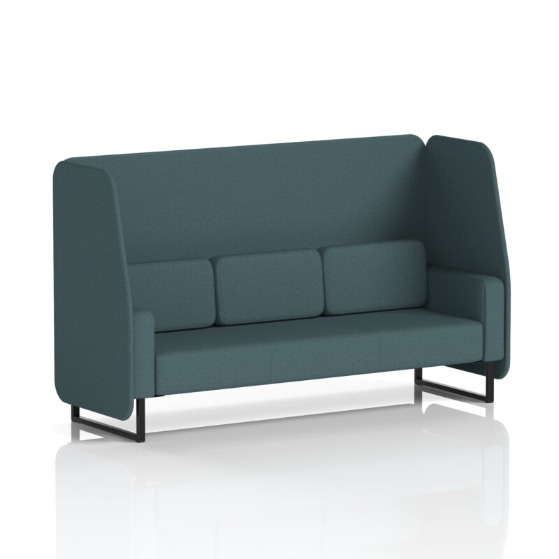 Stride Open Booth With Black Legs in Single Tone - Image 33