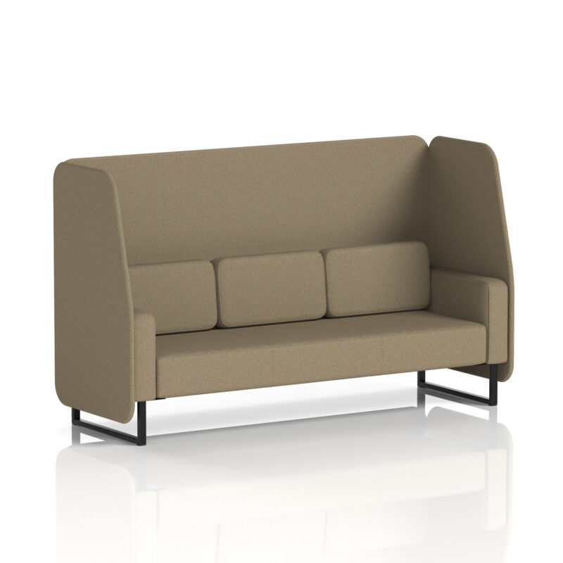 Stride Open Booth With Black Legs in Single Tone - Image 39