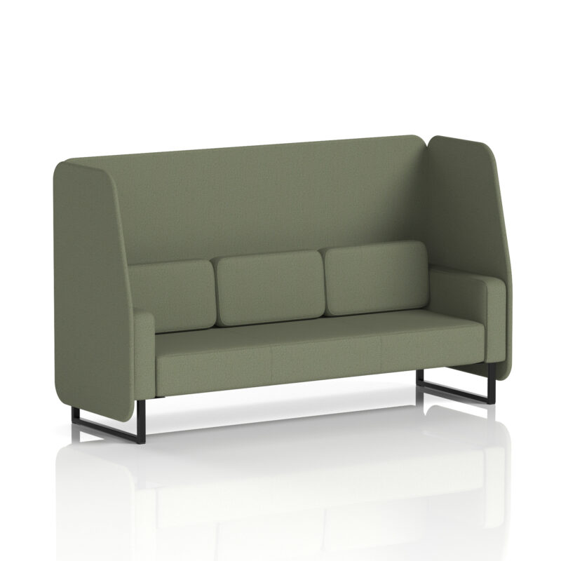Stride Open Booth With Black Legs in Single Tone - Image 42
