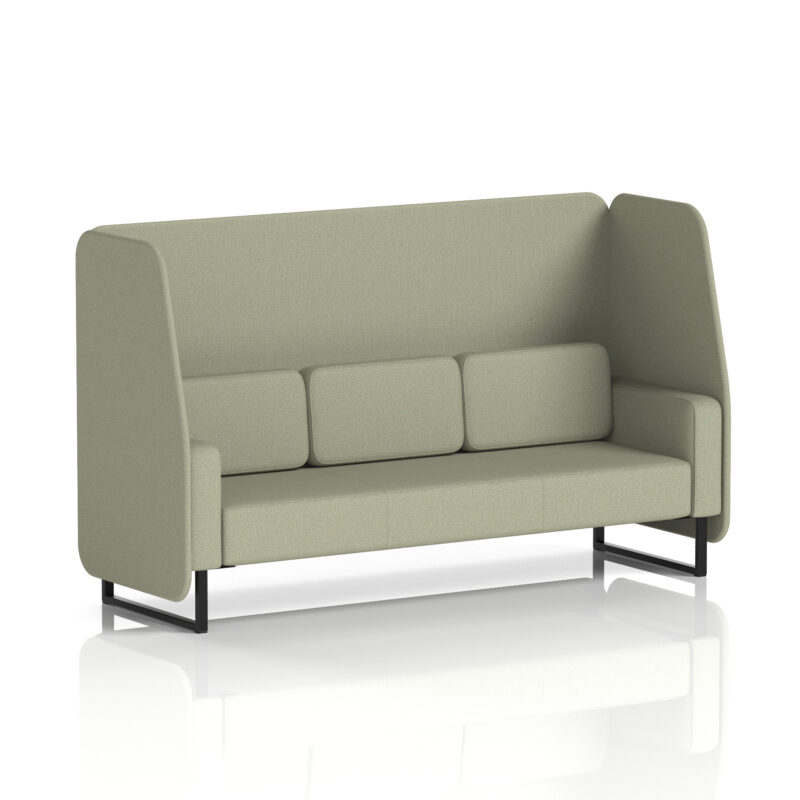 Stride Open Booth With Black Legs in Single Tone - Image 45