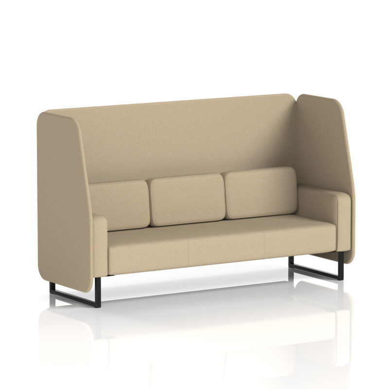 Stride Open Booth With Black Legs in Single Tone - Image 51