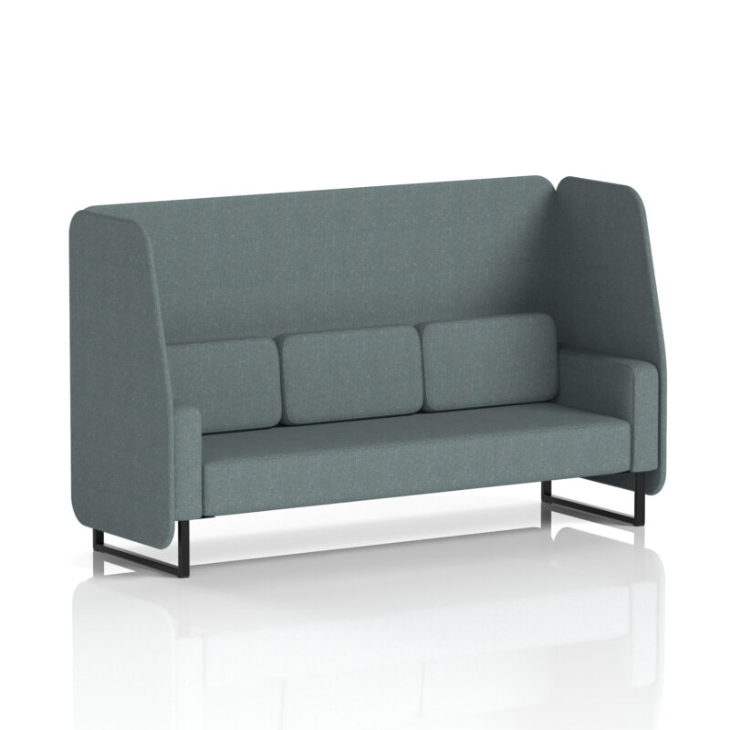Stride Open Booth With Black Legs in Single Tone - Image 54