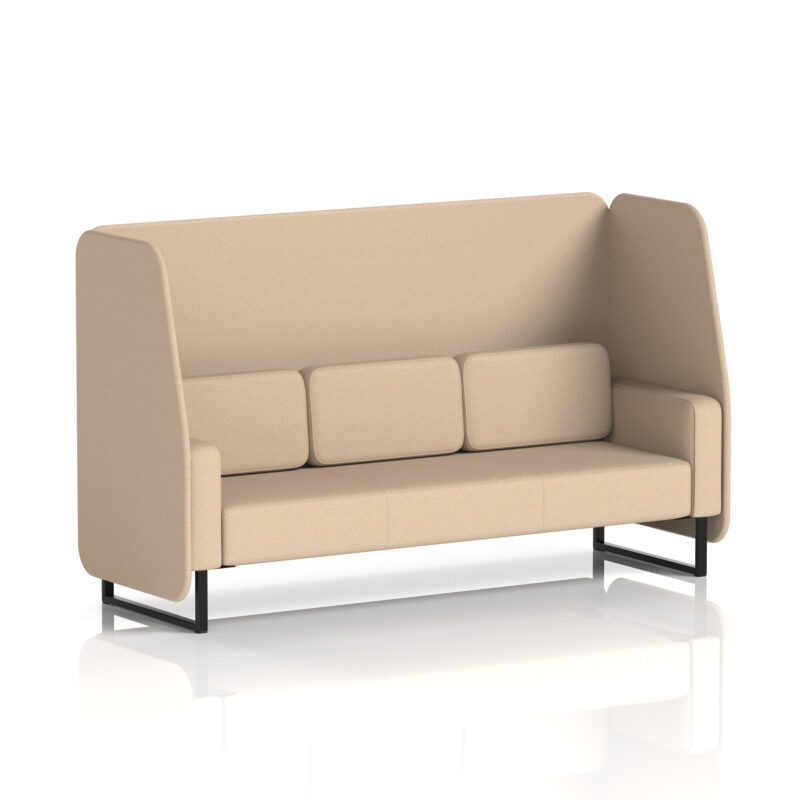 Stride Open Booth With Black Legs in Single Tone - Image 57