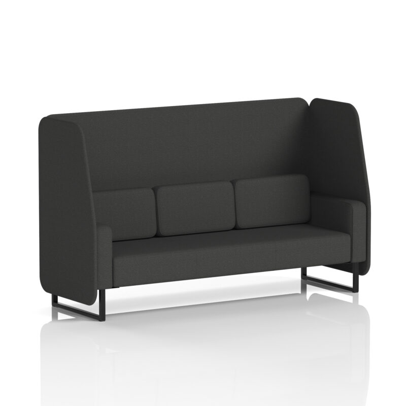 Stride Open Booth With Black Legs in Single Tone - Image 63