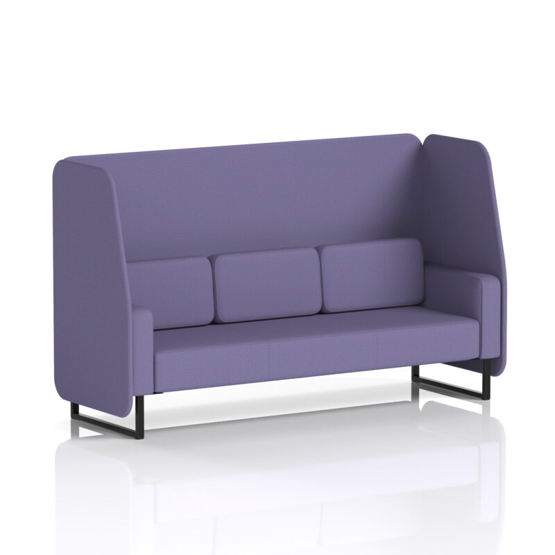 Stride Open Booth With Black Legs in Single Tone - Image 66