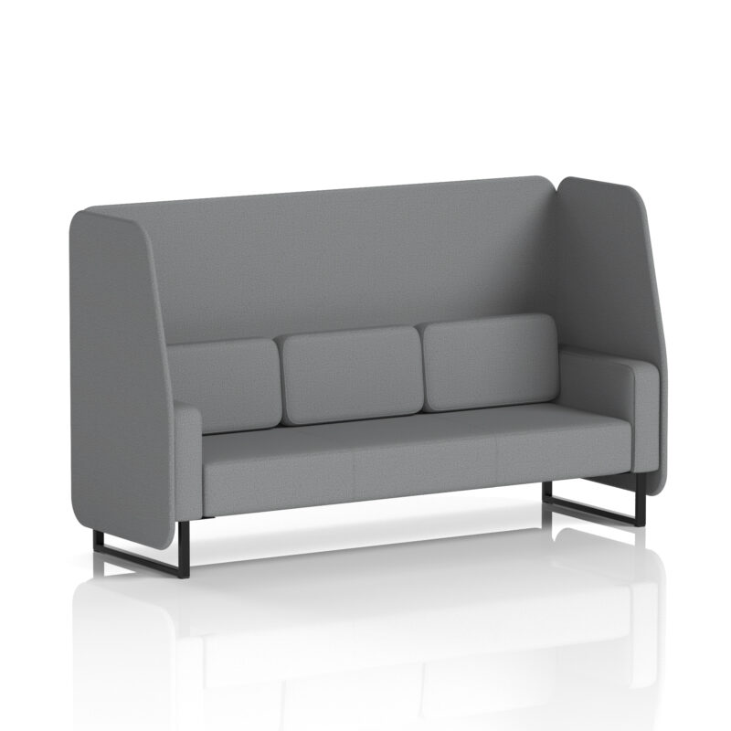Stride Open Booth With Black Legs in Single Tone - Image 69
