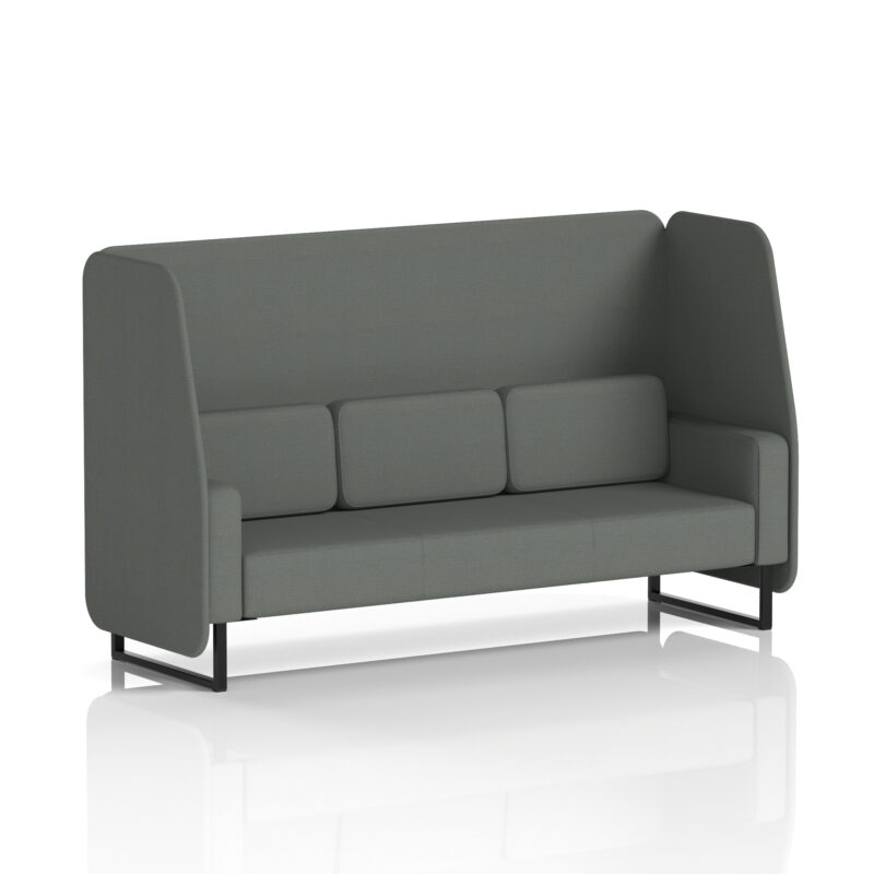 Stride Open Booth With Black Legs in Single Tone - Image 78