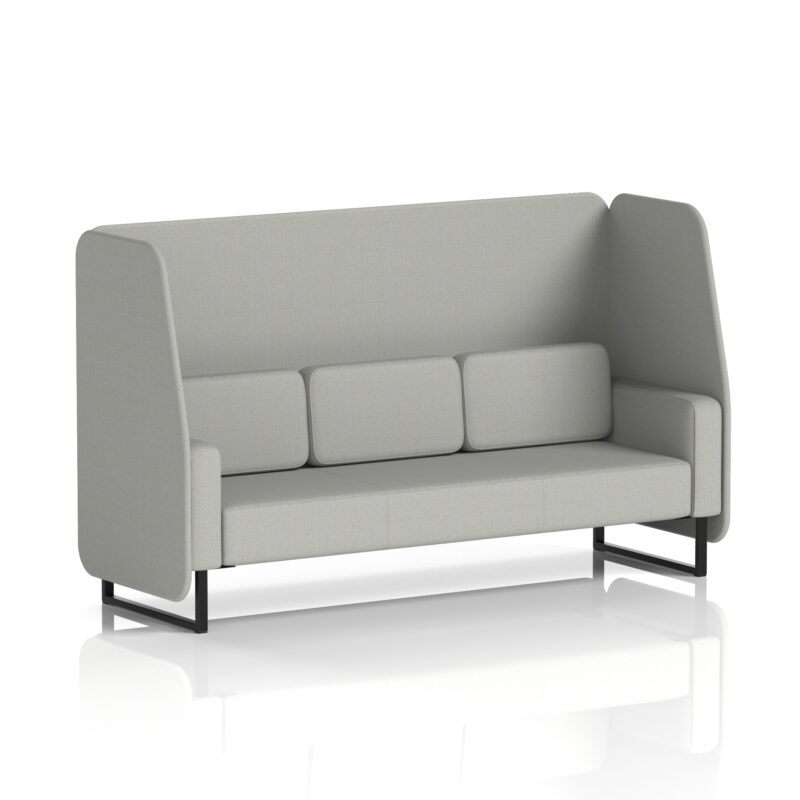 Stride Open Booth With Black Legs in Single Tone - Image 84
