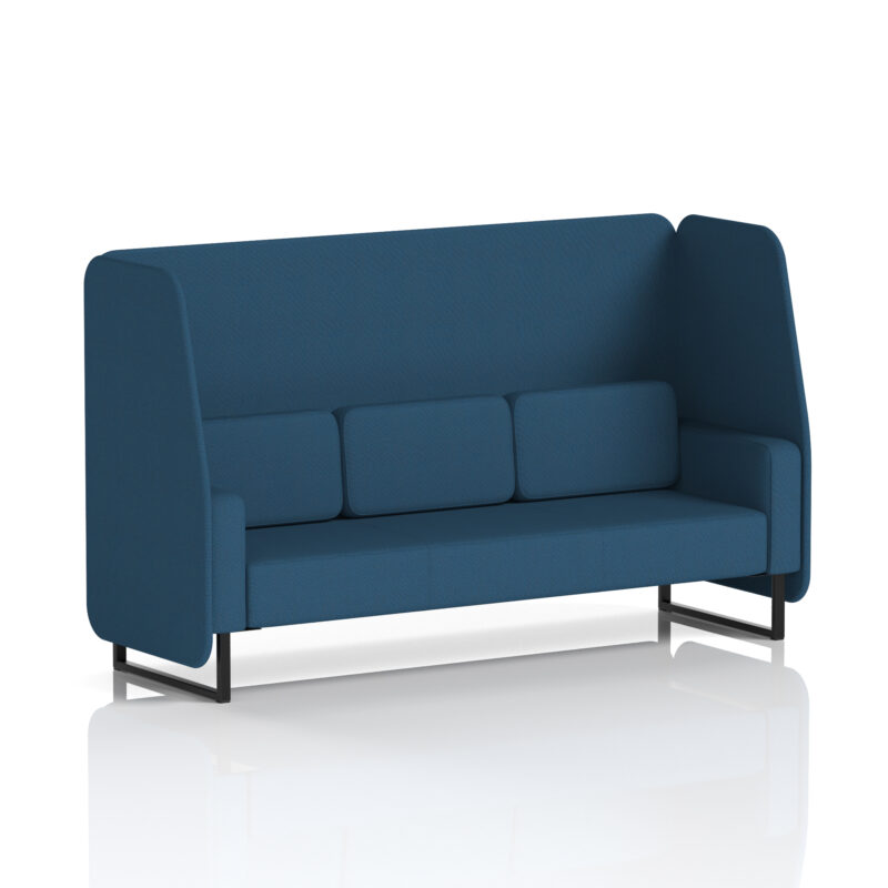 Stride Open Booth With Black Legs in Single Tone - Image 87