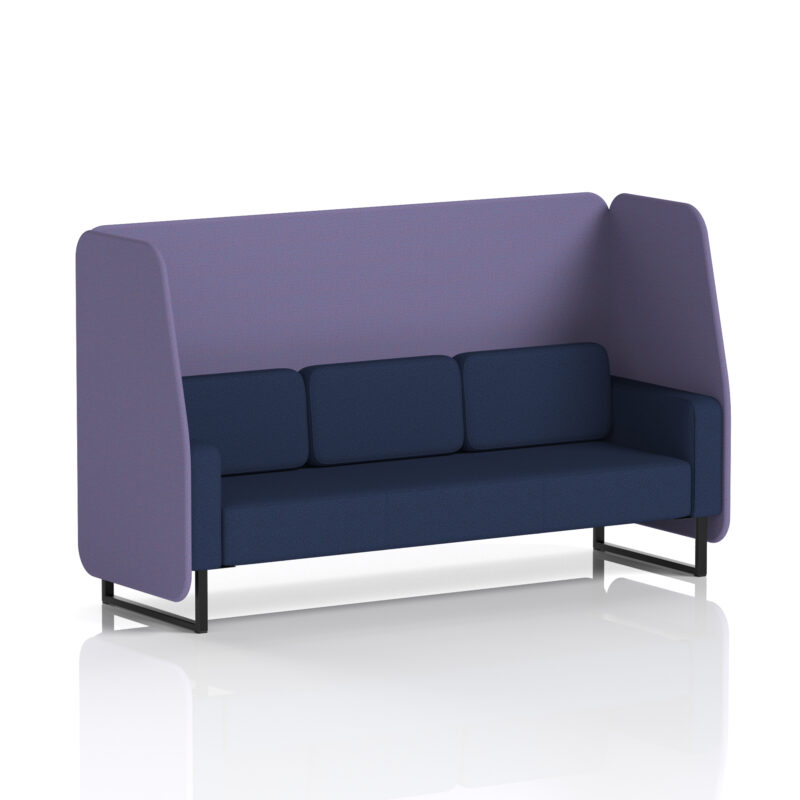 Stride Open Booth With Black Legs in Two Tone - Image 66