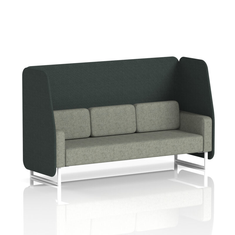 Stride Open Booth With White Legs in Two Tone - Image 6