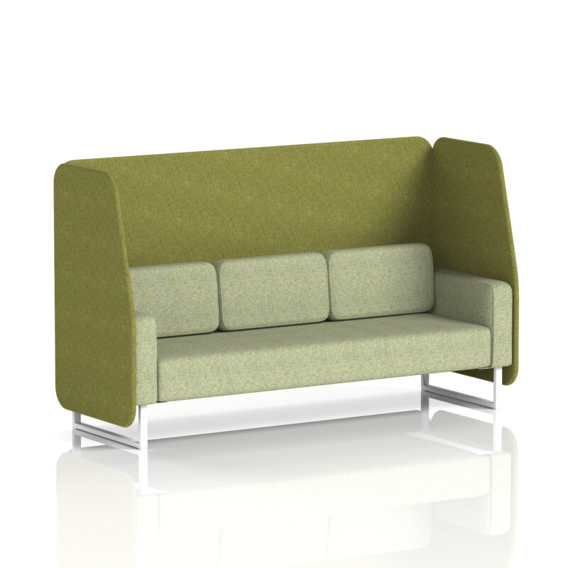 Stride Open Booth With White Legs in Two Tone - Image 12