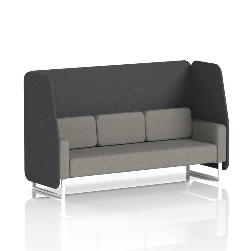 Stride Open Booth With White Legs in Two Tone - Image 21
