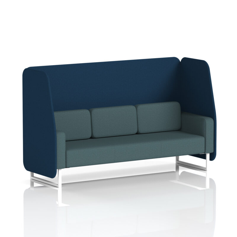 Stride Open Booth With White Legs in Two Tone - Image 24