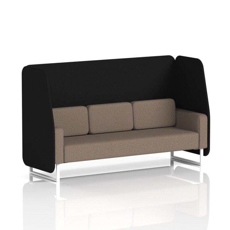 Stride Open Booth With White Legs in Two Tone - Image 27