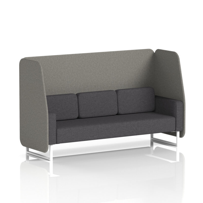 Stride Open Booth With White Legs in Two Tone - Image 30