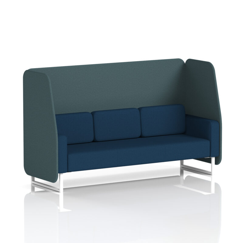 Stride Open Booth With White Legs in Two Tone - Image 33