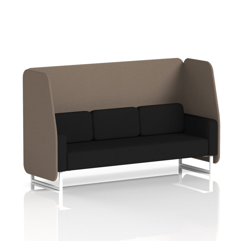 Stride Open Booth With White Legs in Two Tone - Image 36