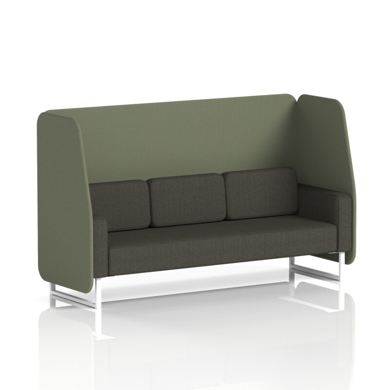 Stride Open Booth With White Legs in Two Tone - Image 42