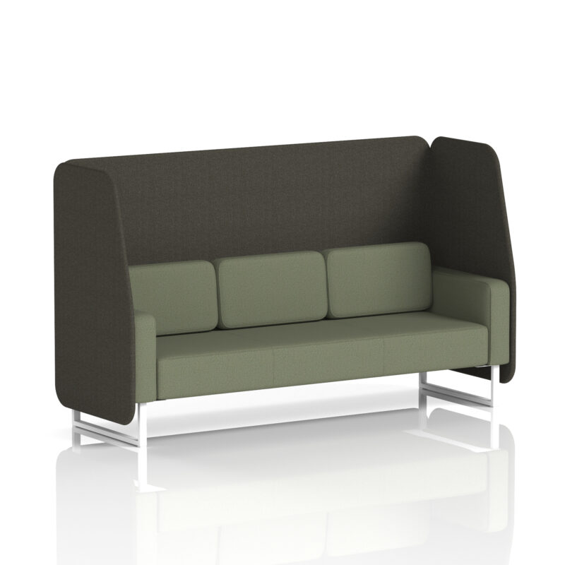 Stride Open Booth With White Legs in Two Tone - Image 48