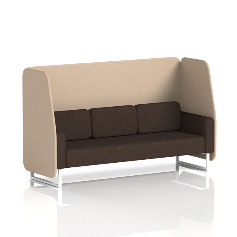 Stride Open Booth With White Legs in Two Tone - Image 57