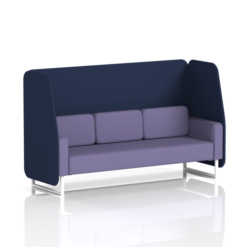Stride Open Booth With White Legs in Two Tone - Image 60