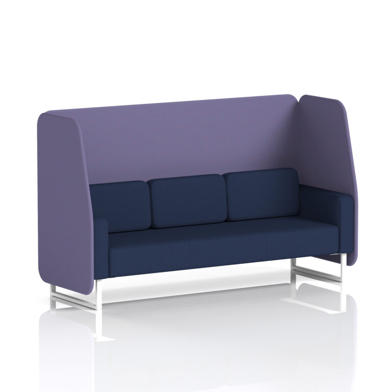 Stride Open Booth With White Legs in Two Tone - Image 66