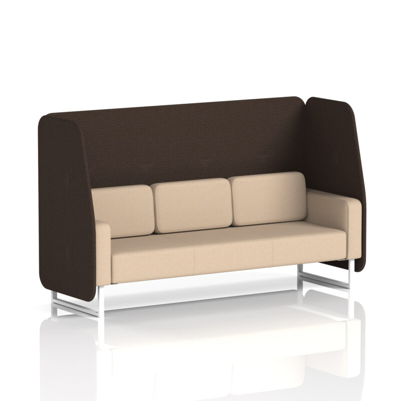 Stride Open Booth With White Legs in Two Tone - Image 72