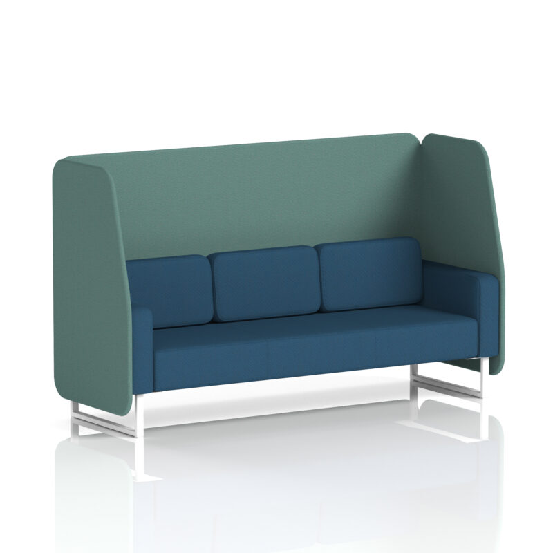 Stride Open Booth With White Legs in Two Tone - Image 75