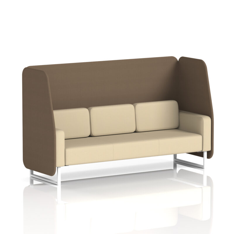 Stride Open Booth With White Legs in Two Tone - Image 81