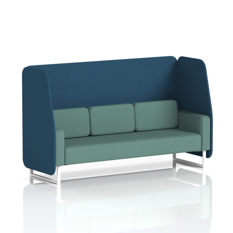 Stride Open Booth With White Legs in Two Tone - Image 87