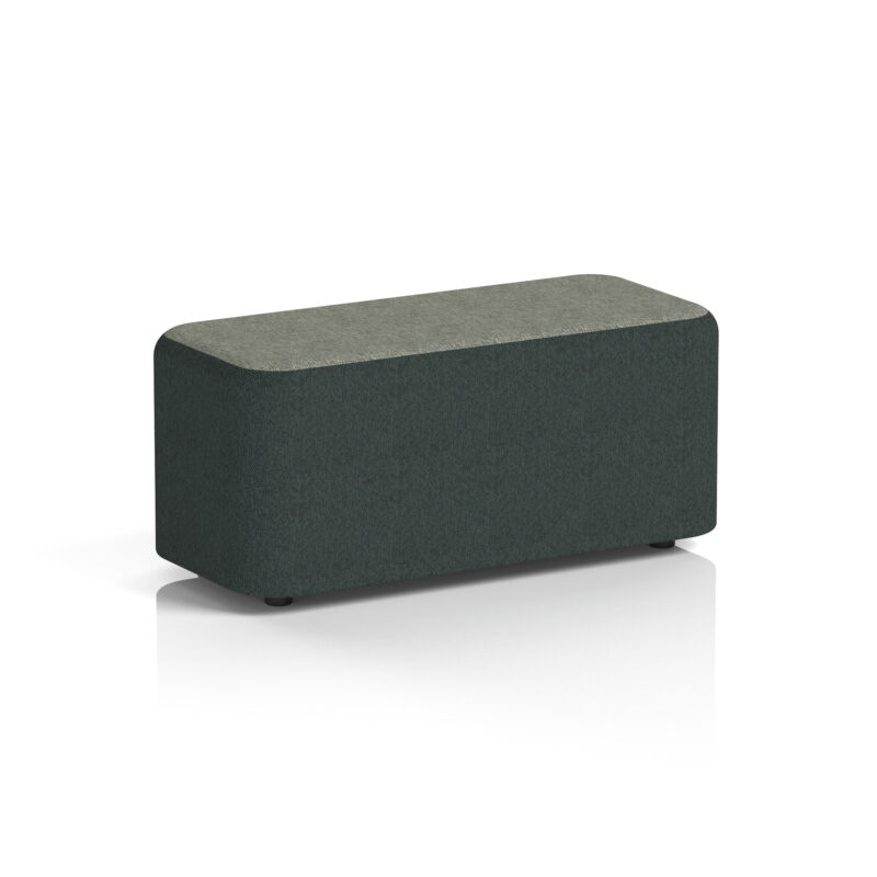 Knack Rectangular Stool in Two Tone - Image 2