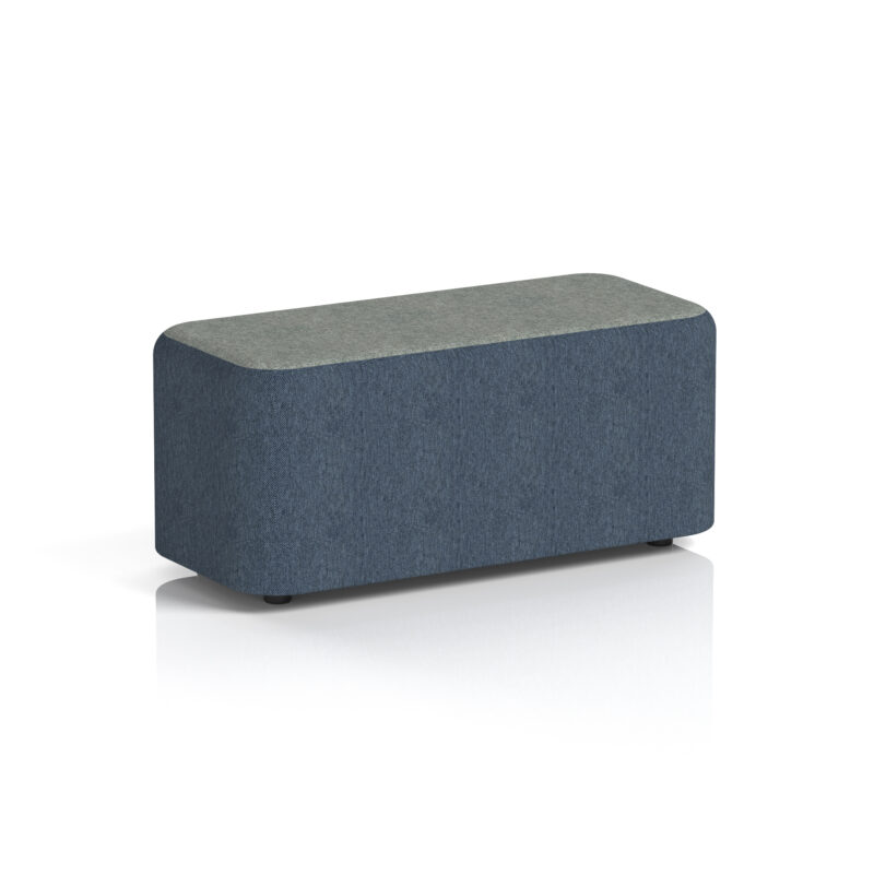 Knack Rectangular Stool in Two Tone - Image 3
