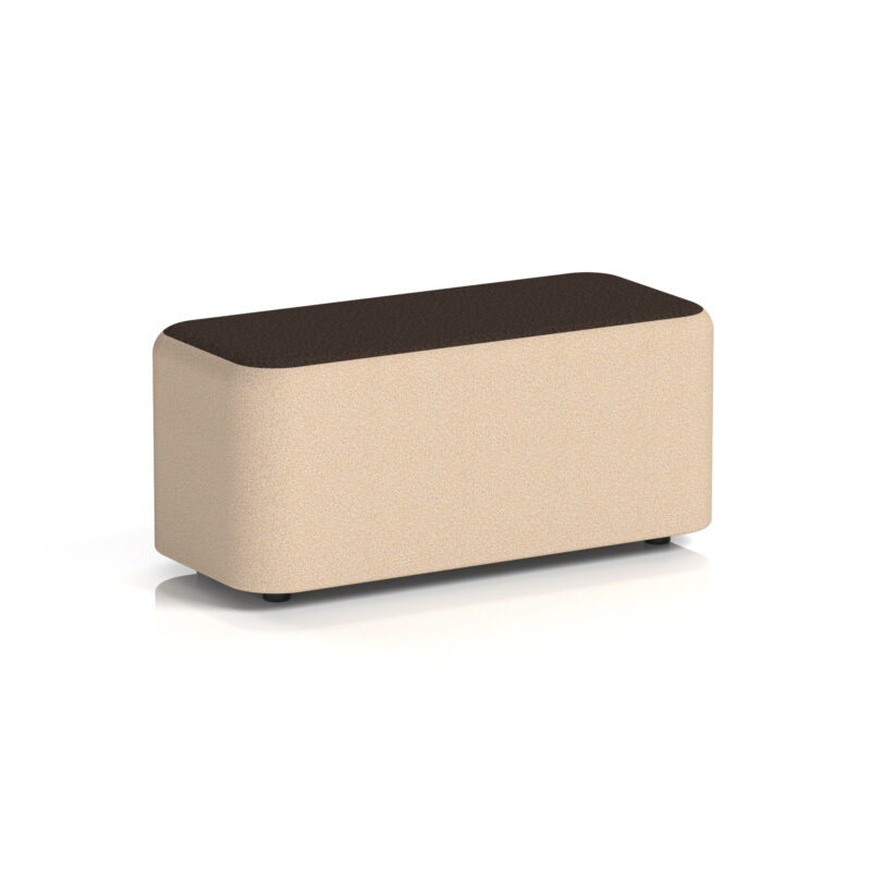Knack Rectangular Stool in Two Tone - Image 19
