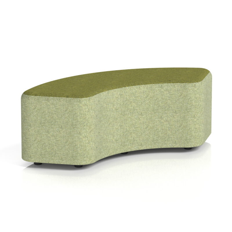 Knack Curved Stool in Two Tone