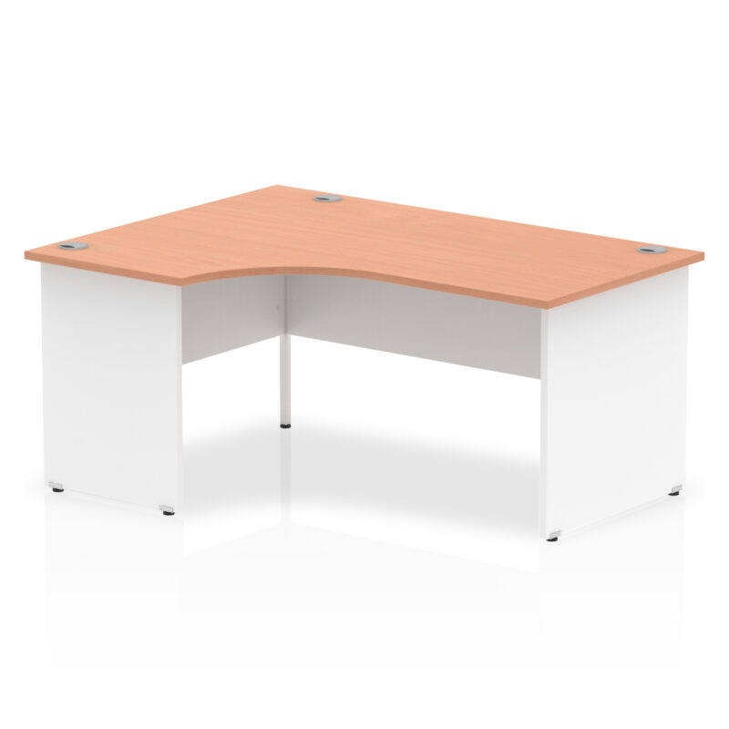 Pace 1600mm Left Crescent Desk Panel End Leg - Image 2