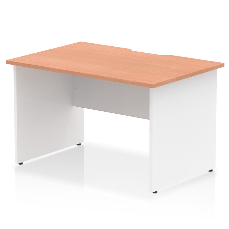Pace Scalloped Edge 1200mm Straight Desk Panel End Leg - Image 8