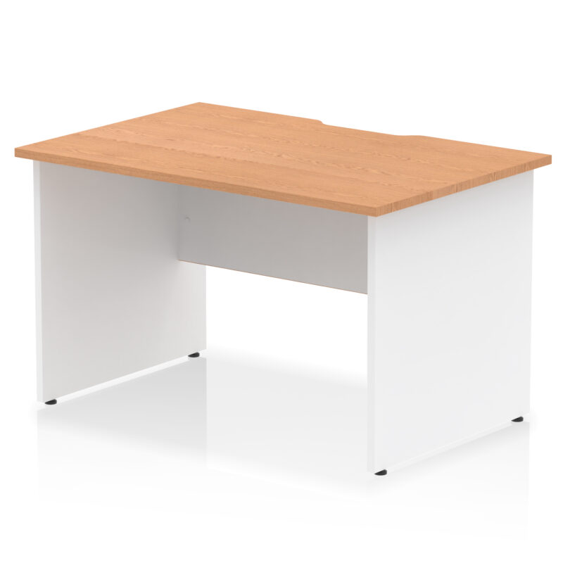 Pace Scalloped Edge 1200mm Straight Desk Panel End Leg - Image 11