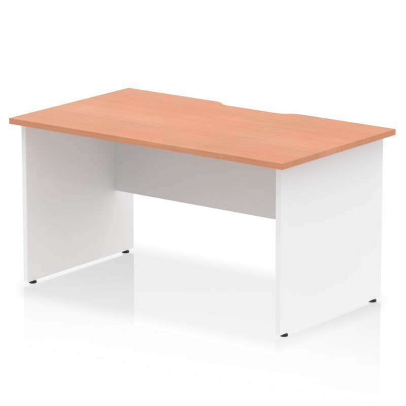 Pace Scalloped Edge 1400mm Straight Desk Panel End Leg - Image 8
