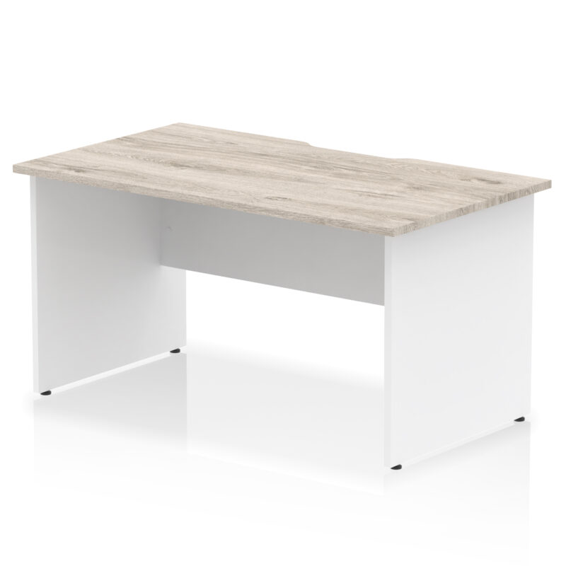 Pace Scalloped Edge 1400mm Straight Desk Panel End Leg - Image 9