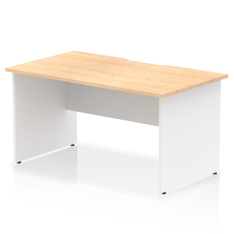 Pace Scalloped Edge 1400mm Straight Desk Panel End Leg - Image 10