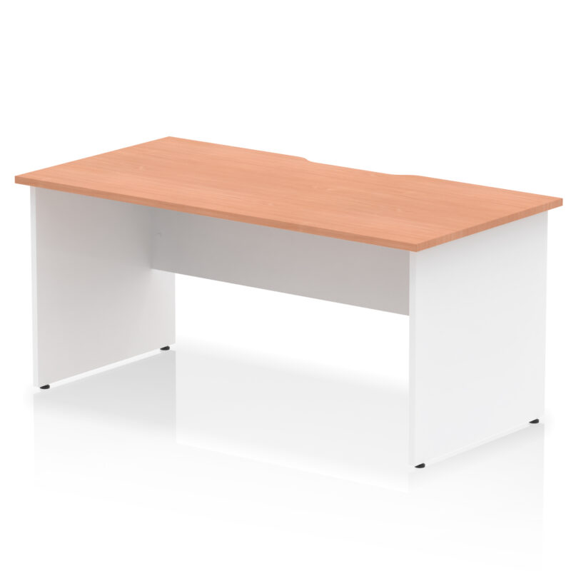 Pace Scalloped Edge 1600mm Straight Desk Panel End Leg - Image 8