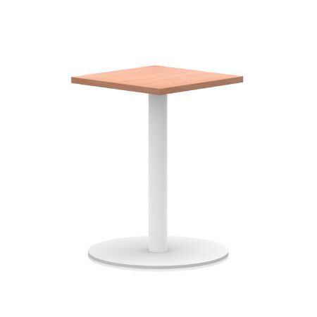 Sintra Square Poseur Table White Leg