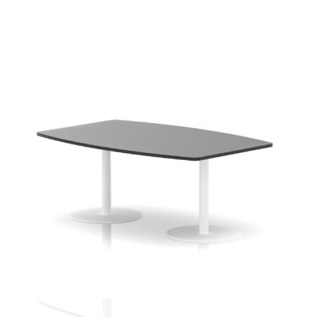Sintra High Gloss Boardroom Table White Leg