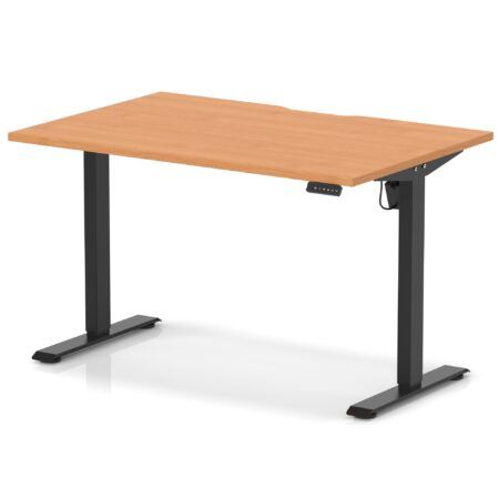 Brisk Lite Height Adjustable Desk With Scalloped Edge
